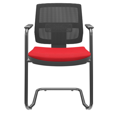 Cadeira Escritório Fixa Icon Diretor Preta | Mirage Móveis